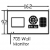 AES DECT 705 HF ABK Wireless Video Intercom System with Keypad and Hands-free Video Monitor